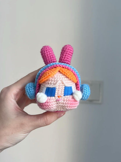 Crochet Pattern Amigurumi Crybaby Bunny Doll with Headphones, Cute Plush Toy PDF, DIY Crochet Tutorial,  Kawaii Handmade Gift Idea