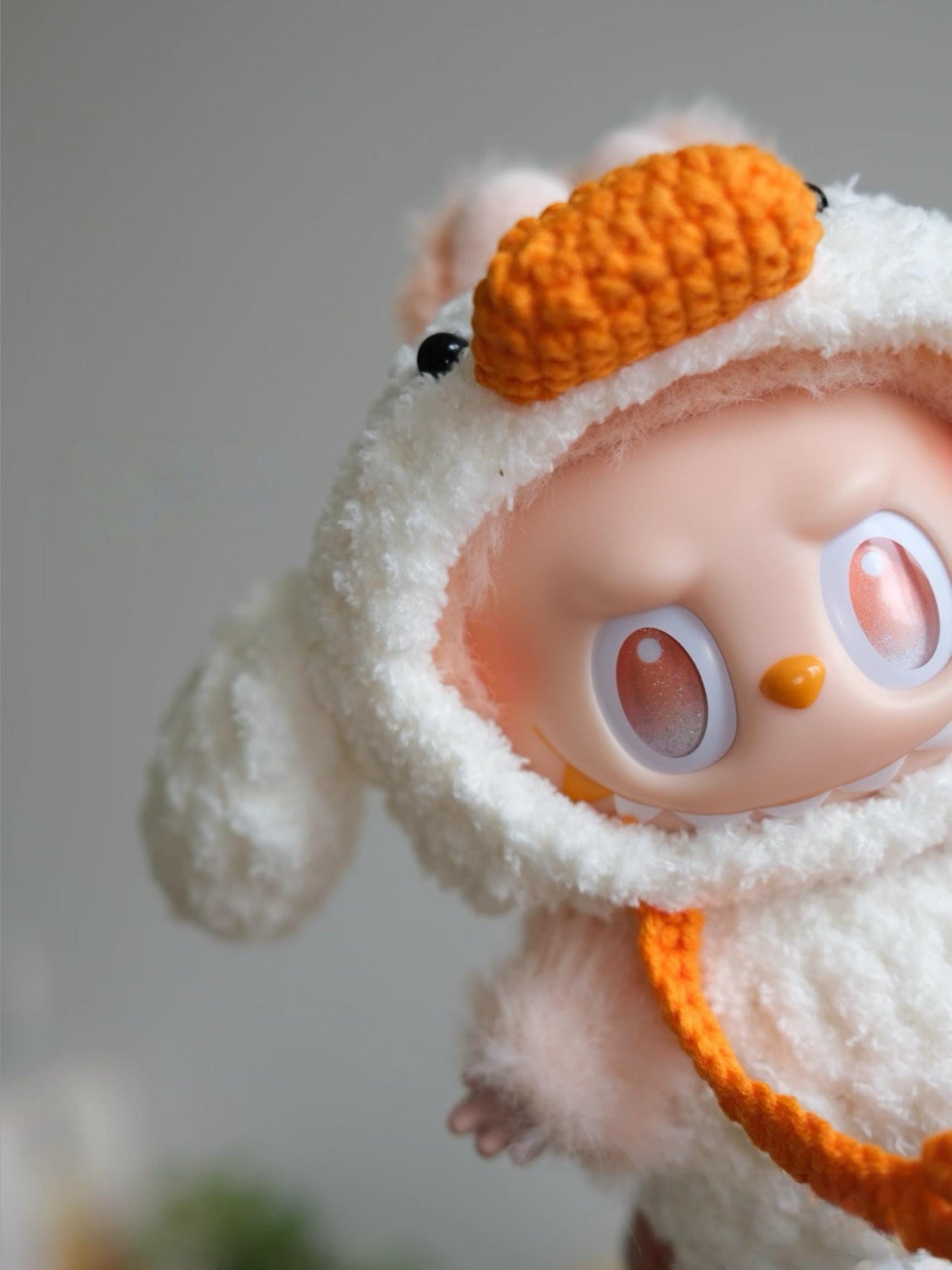 Labubu Duck Crochet Outfit Pattern – Amigurumi Doll Costume PDF – Cute Animal Dress-Up Clothes for Plush Toy, Fits Labubu Gen 1/2/3
