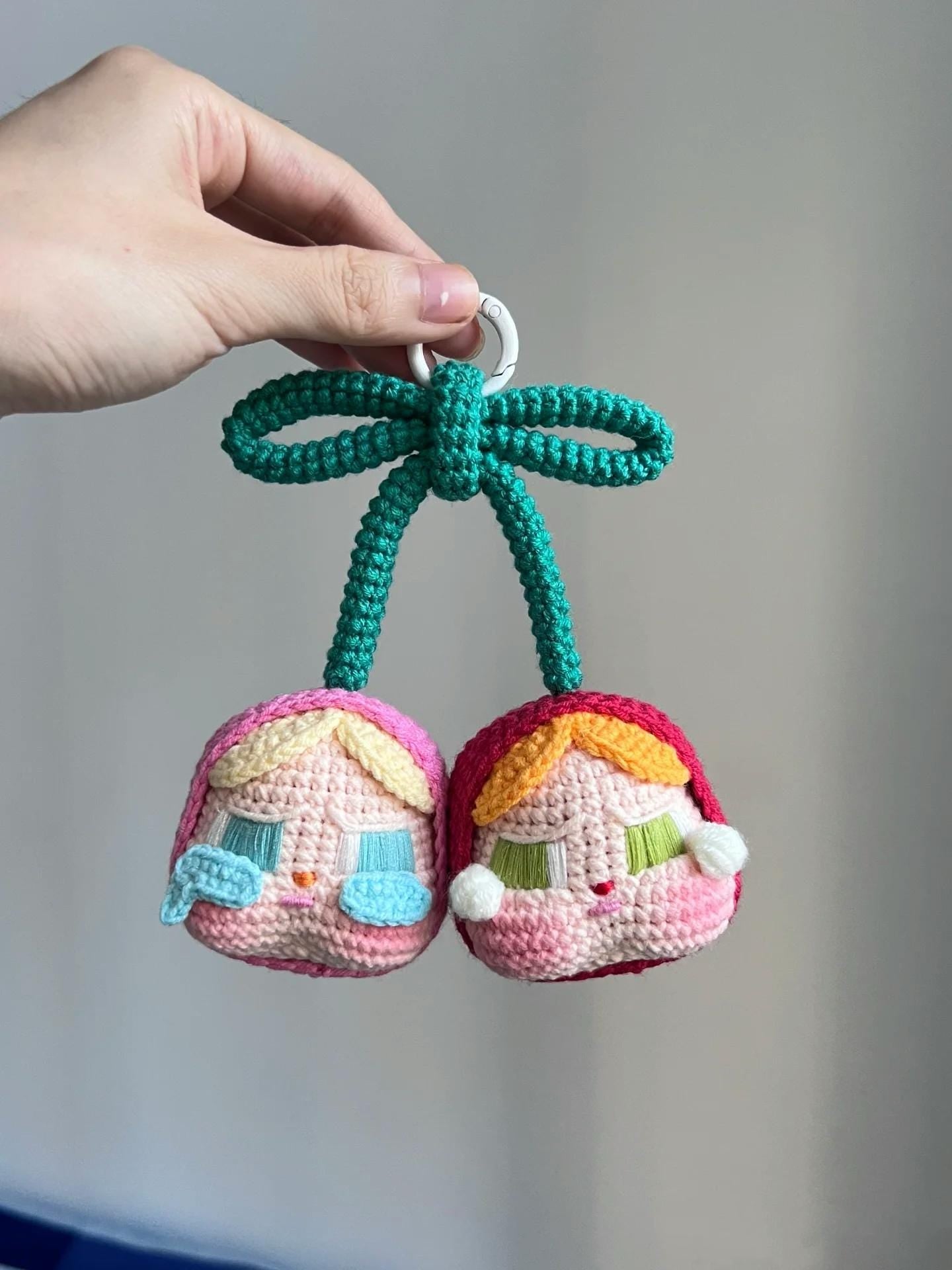 Crybaby Crochet Pattern – Cute Amigurumi Keychain PDF, Emotional Plushie Bag Charm, Kawaii Handmade Gift Idea
