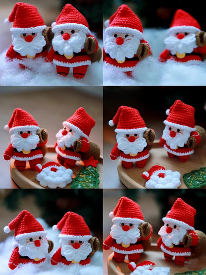 PDF  Christmas crochet pattern, Santa Claus w/Santa Sack, handmade for Christmas gifts,