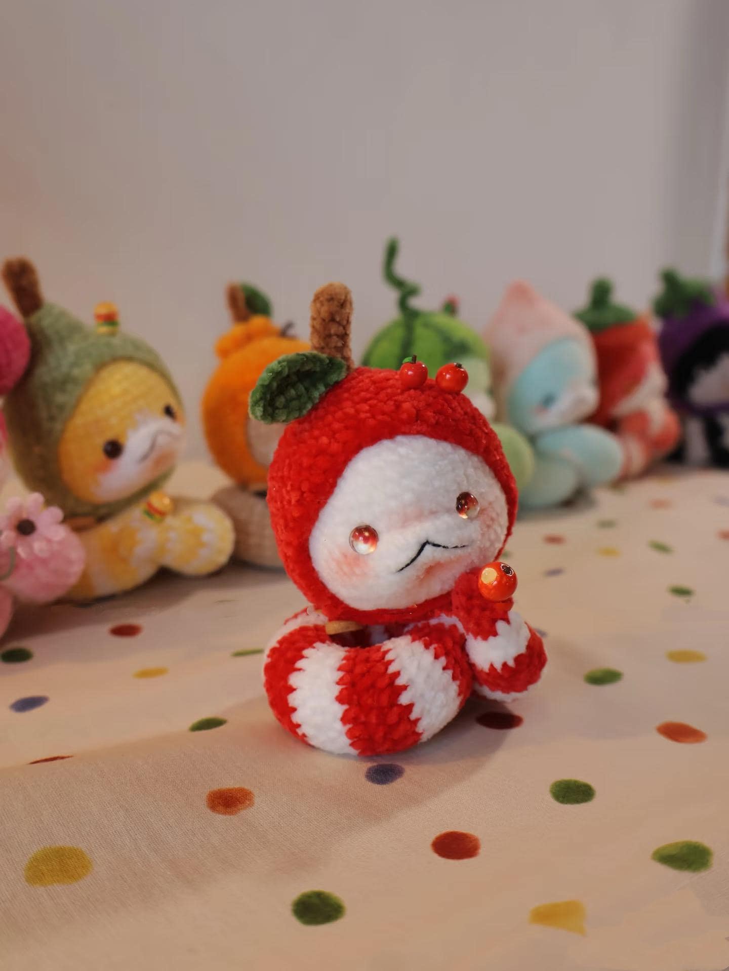 Apple Snake Amigurumi Crochet Pattern ,Apple Snake, 2025 Snake Year Gift,