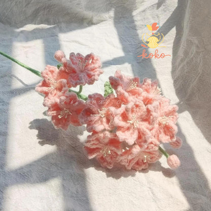 PDF Sakura Flower Crochet Pattern