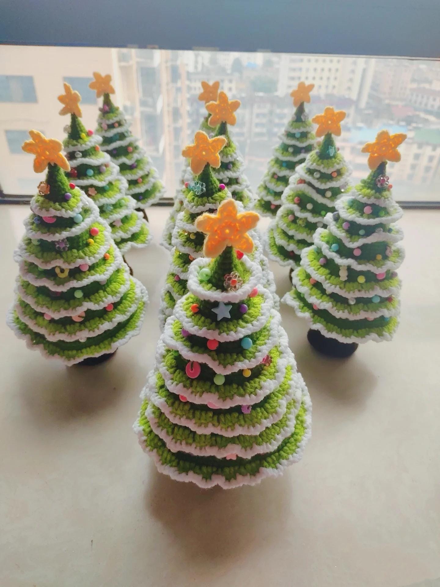 PDF Crochet 7-Layer Christmas tree crochet pattern, handmade for Christmas gifts,