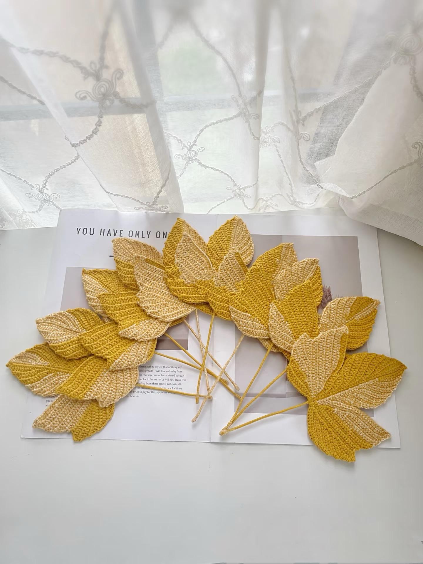 Crochet Autumn Leaf Pattern - Sycamore Leaf - DIY Thanksgiving Decor, Unique fall gifts,