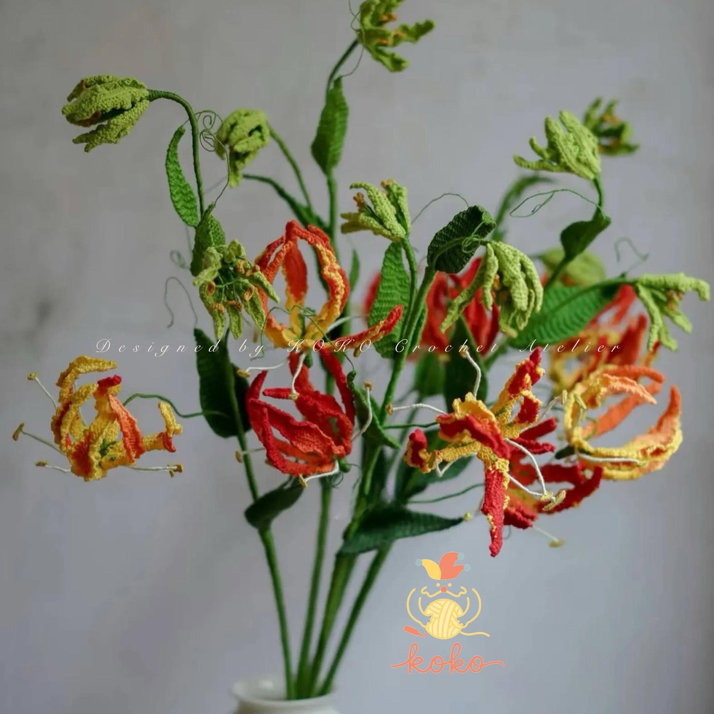 PDF Gloriosa lily Crochet Pattern