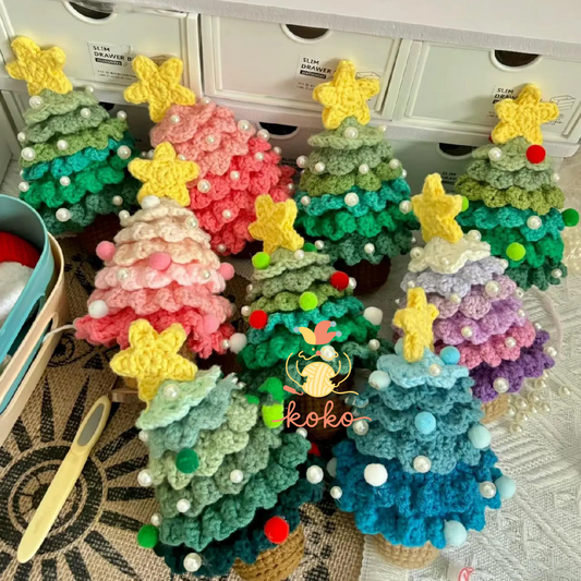PDF Crochet 6-Layer Christmas tree crochet pattern, handmade for Christmas gifts