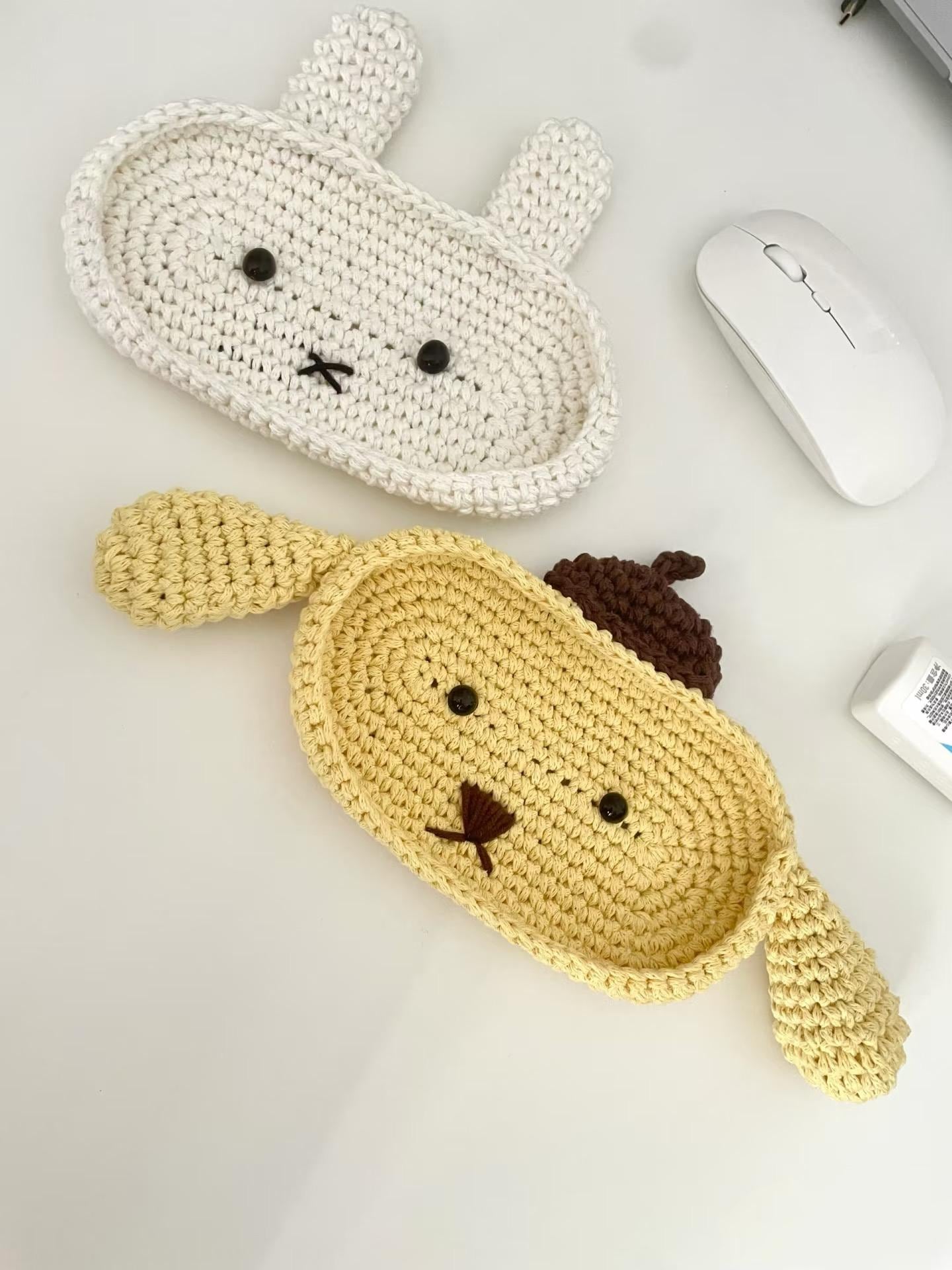 Crochet Pattern Amigurumi Glasses Case, Beginner Friendly 2 in 1 Bunny and Puppy Storage Box PDF, Cute DIY Gift for Her