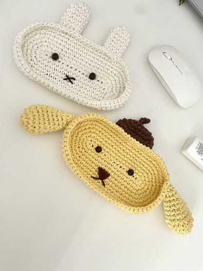Crochet Pattern Amigurumi Glasses Case, Beginner Friendly 2 in 1 Bunny and Puppy Storage Box PDF, Cute DIY Gift for Her