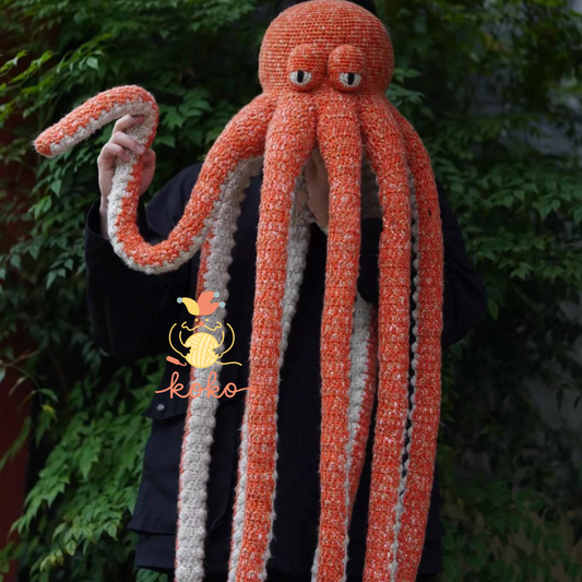 PDF RBF Octopus Amigurumi Crochet pattern, handmade for Christmas gifts, special animal crochet,