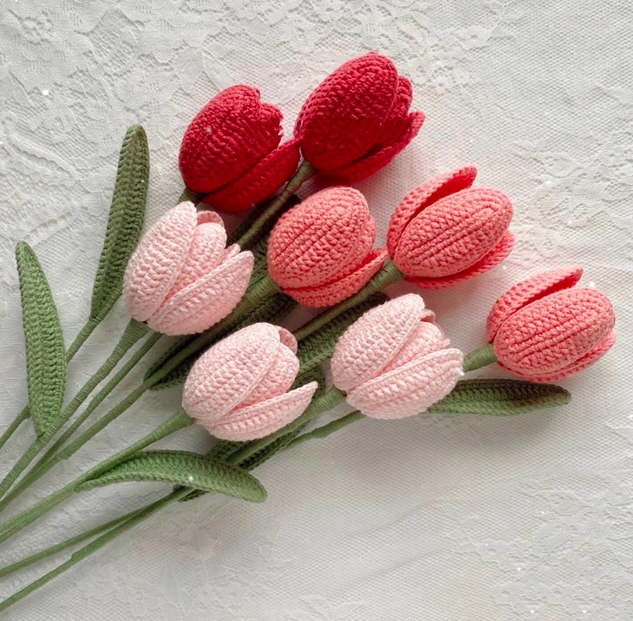 PDF Tulip Flower Crochet Pattern