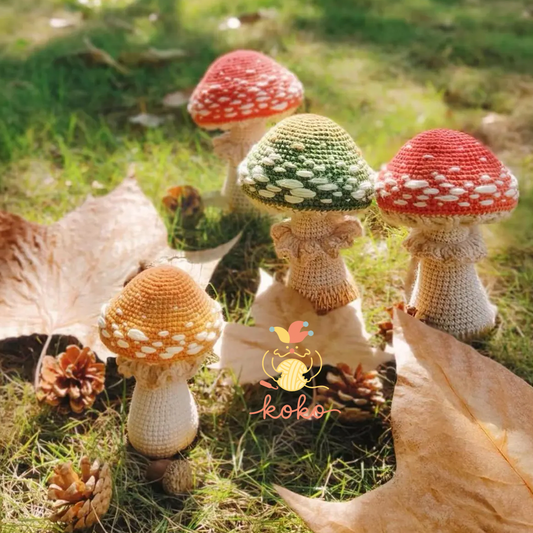 Crochet Pattern, mushrooms Instant  Download PDF