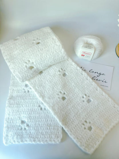 Cat Paw Scarf Crochet Pattern