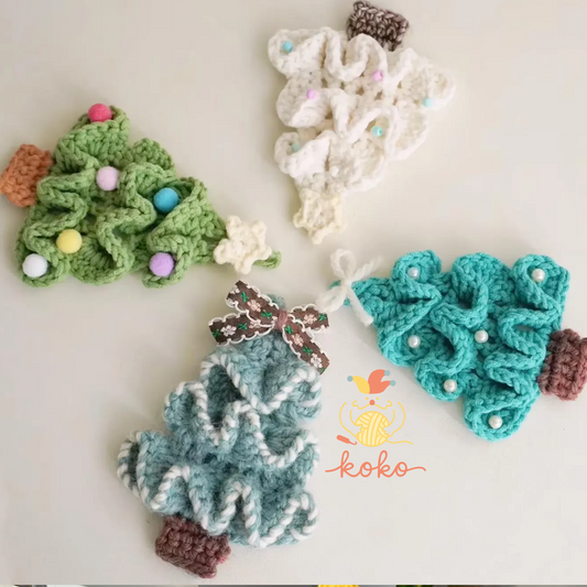 PDF Wavy Christmas Tree Crochet Pattern, handmade for Christmas gifts