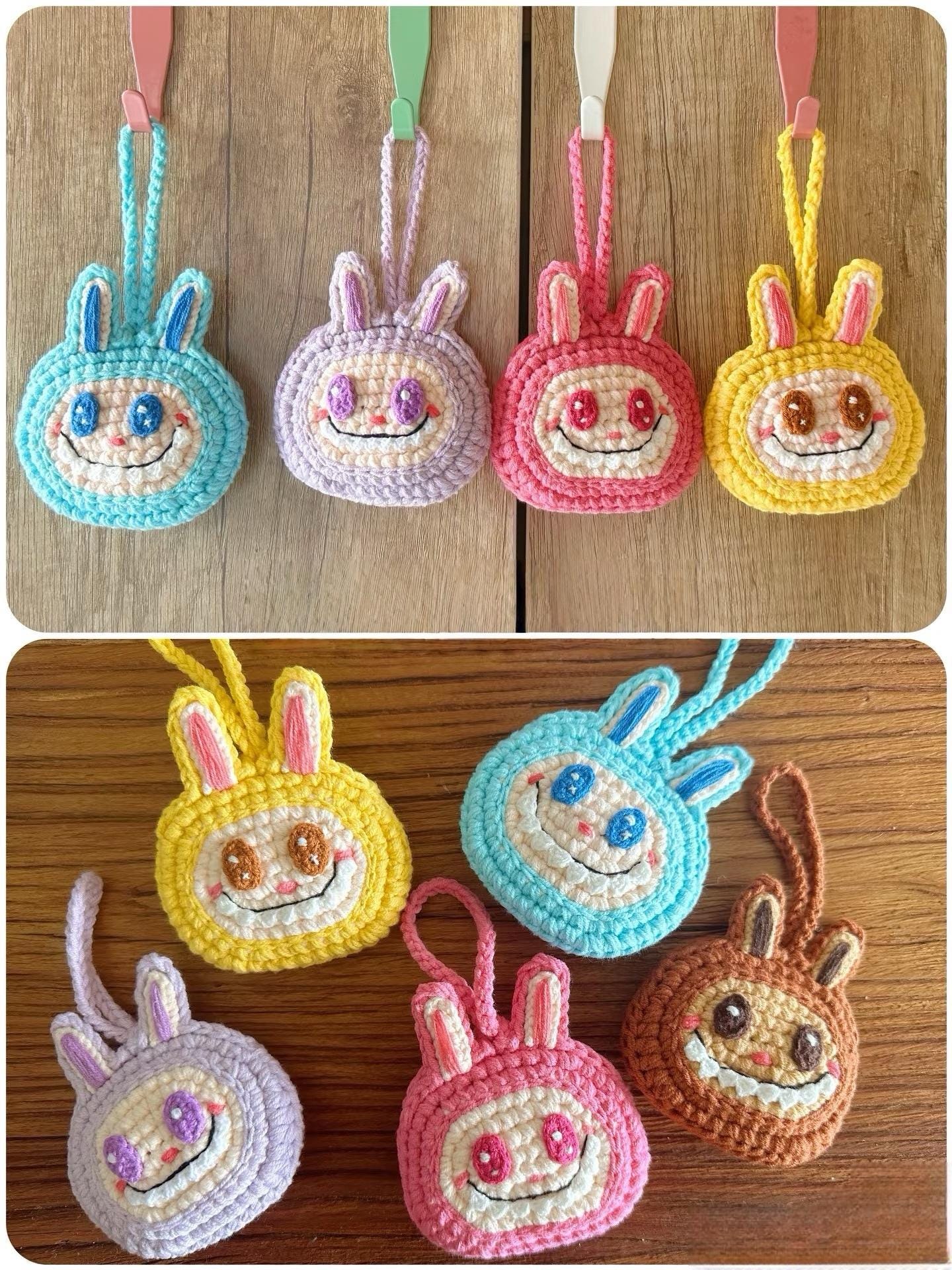 Labubu Inspired Crochet Pouch Pattern – Kawaii Bunny Coin Purse PDF, Keychain  Bag DIY, Cute Handmade Gift Idea – Amigurumi Doll Costume PDF
