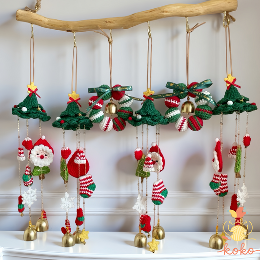 2 in 1 Crochet Pattern Christmas Hanging Ornament, Car Charm or Home Decor PDF, DIY Holiday Decoration, Best Christmas Gift