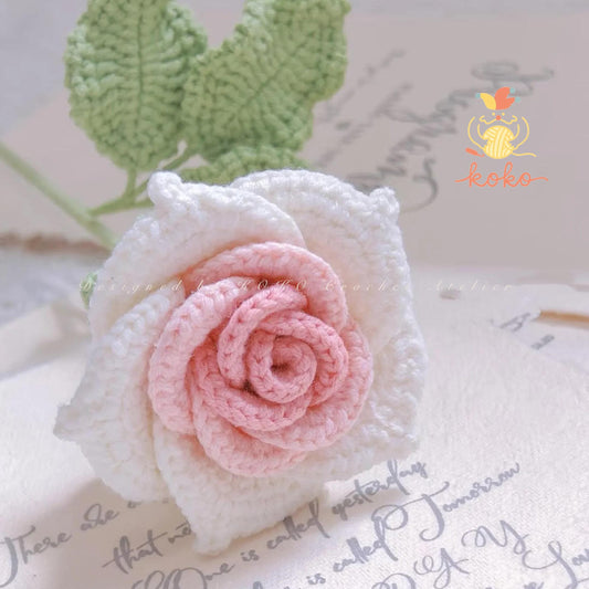 PDF Rose Flower No.3 Crochet Pattern