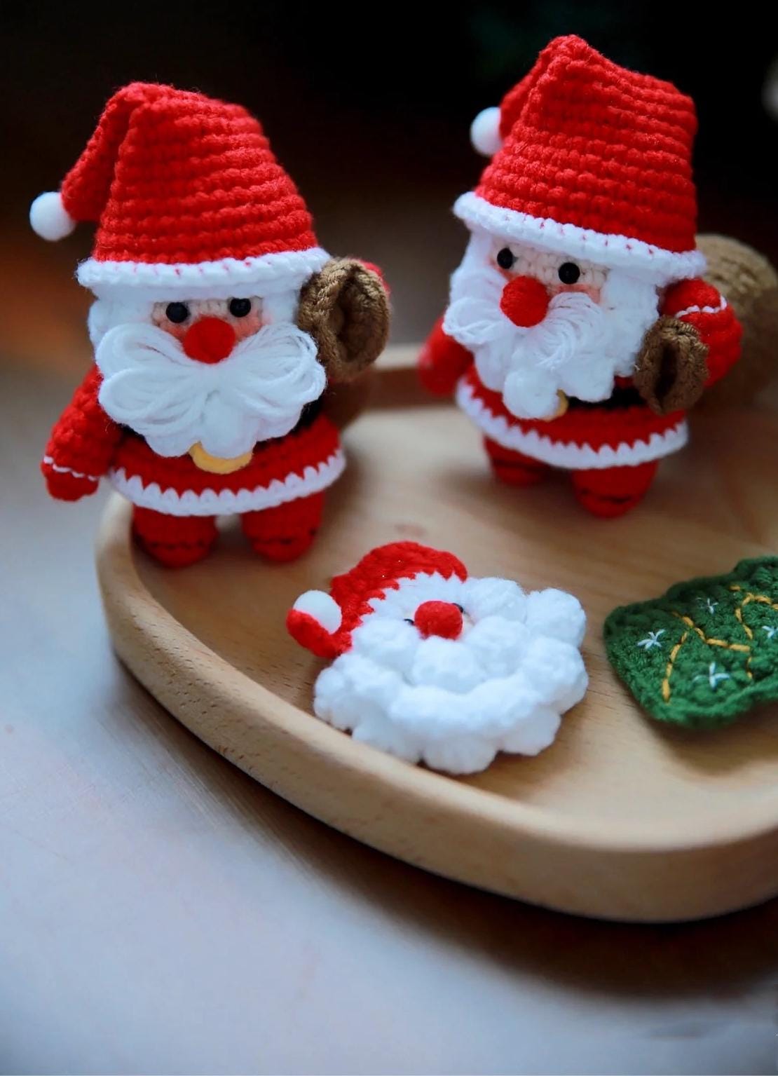 PDF  Christmas crochet pattern, Santa Claus w/Santa Sack, handmade for Christmas gifts,