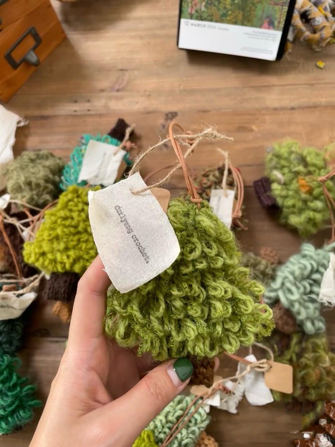 PDF CROCHET PATTERN - Christmas Tree Decoration and Garland (written in English) , handmade for Christmas gifts,