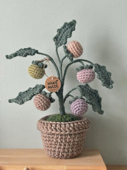 7-in-1 Mini Crochet House Pattern – DIY Cozy Dollhouse Furniture PDF, Sof, Chair, Potted Plant, Bag, Coaster, Amigurumi Room Decor