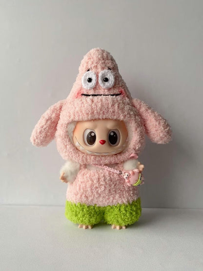 2 in 1 Labubu Sea Character Crochet Outfit Patterns – Amigurumi Doll Costume PDF – Cute Animal Dress-Up Clothes, Fits Labubu Gen 1/2/3