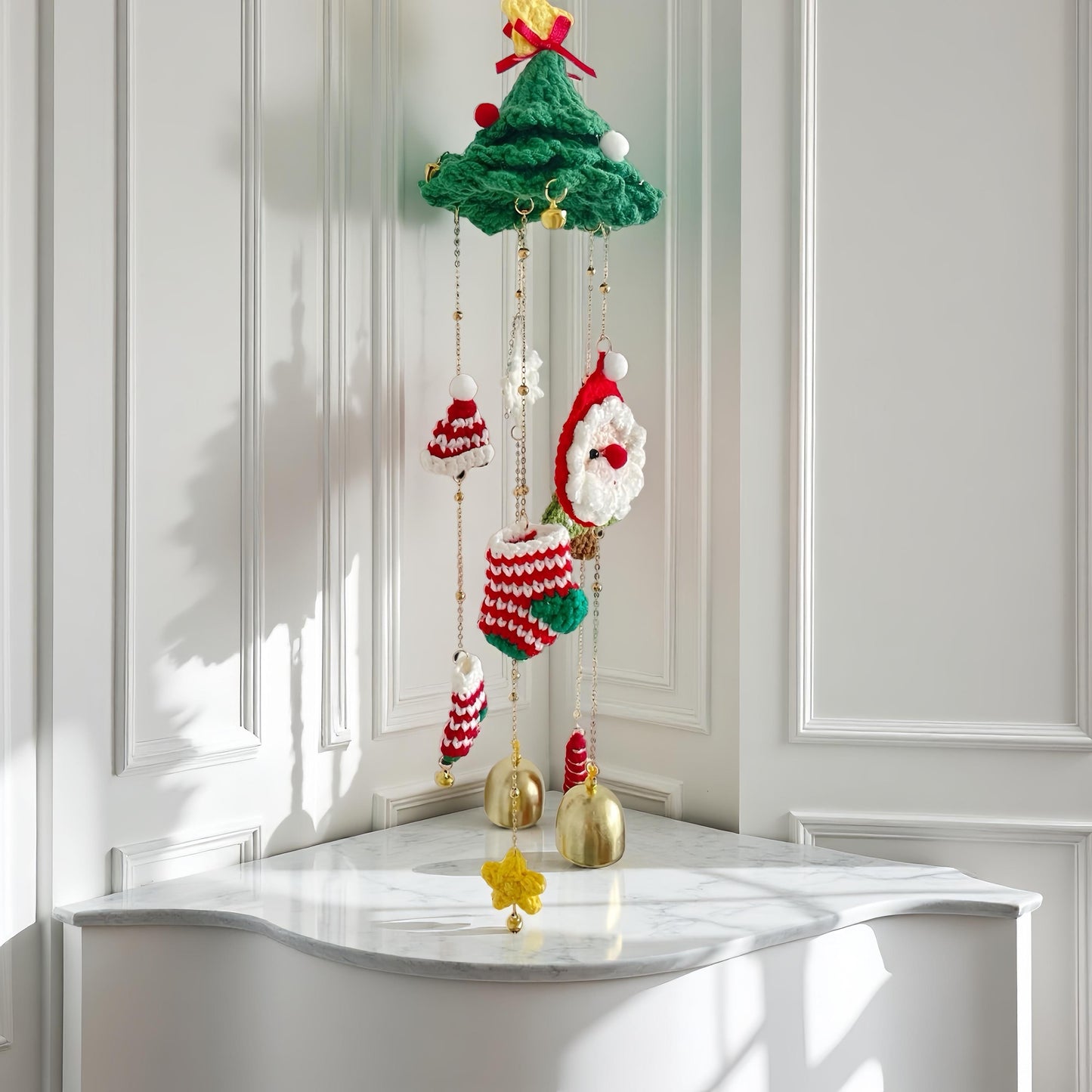 2 in 1 Crochet Pattern Christmas Hanging Ornament, Car Charm or Home Decor PDF, DIY Holiday Decoration, Best Christmas Gift