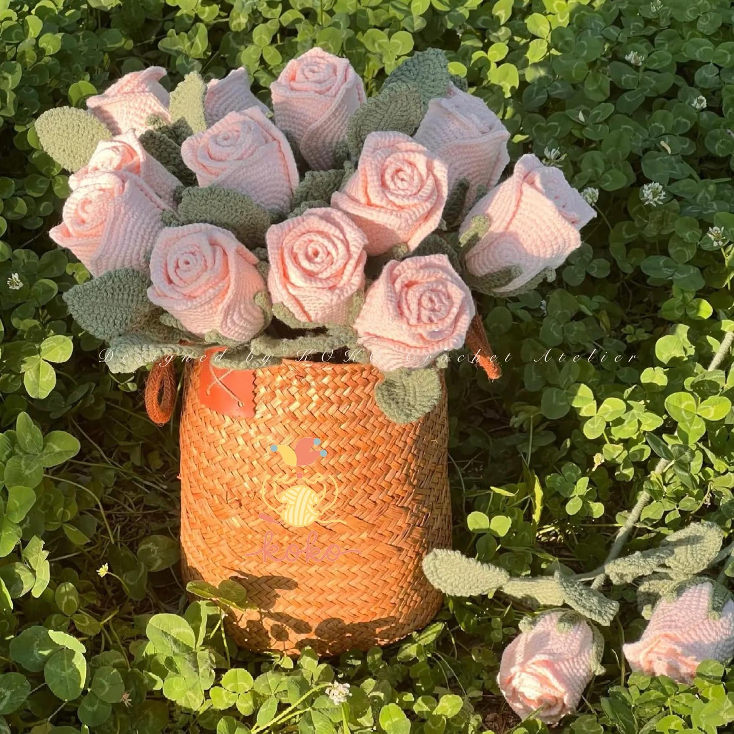 PDF Rose Flower Crochet Pattern