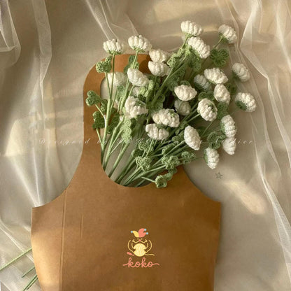 PDF white clover Crochet Pattern