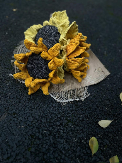 PDF Sunflower bouquet Crochet Pattern