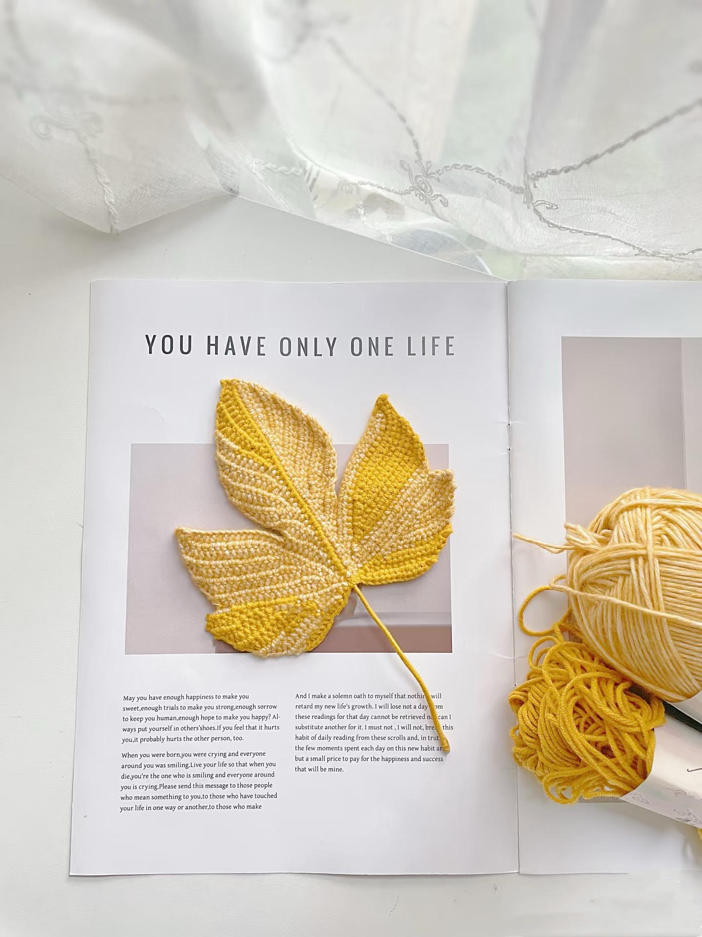 Crochet Autumn Leaf Pattern - Sycamore Leaf - DIY Thanksgiving Decor, Unique fall gifts,