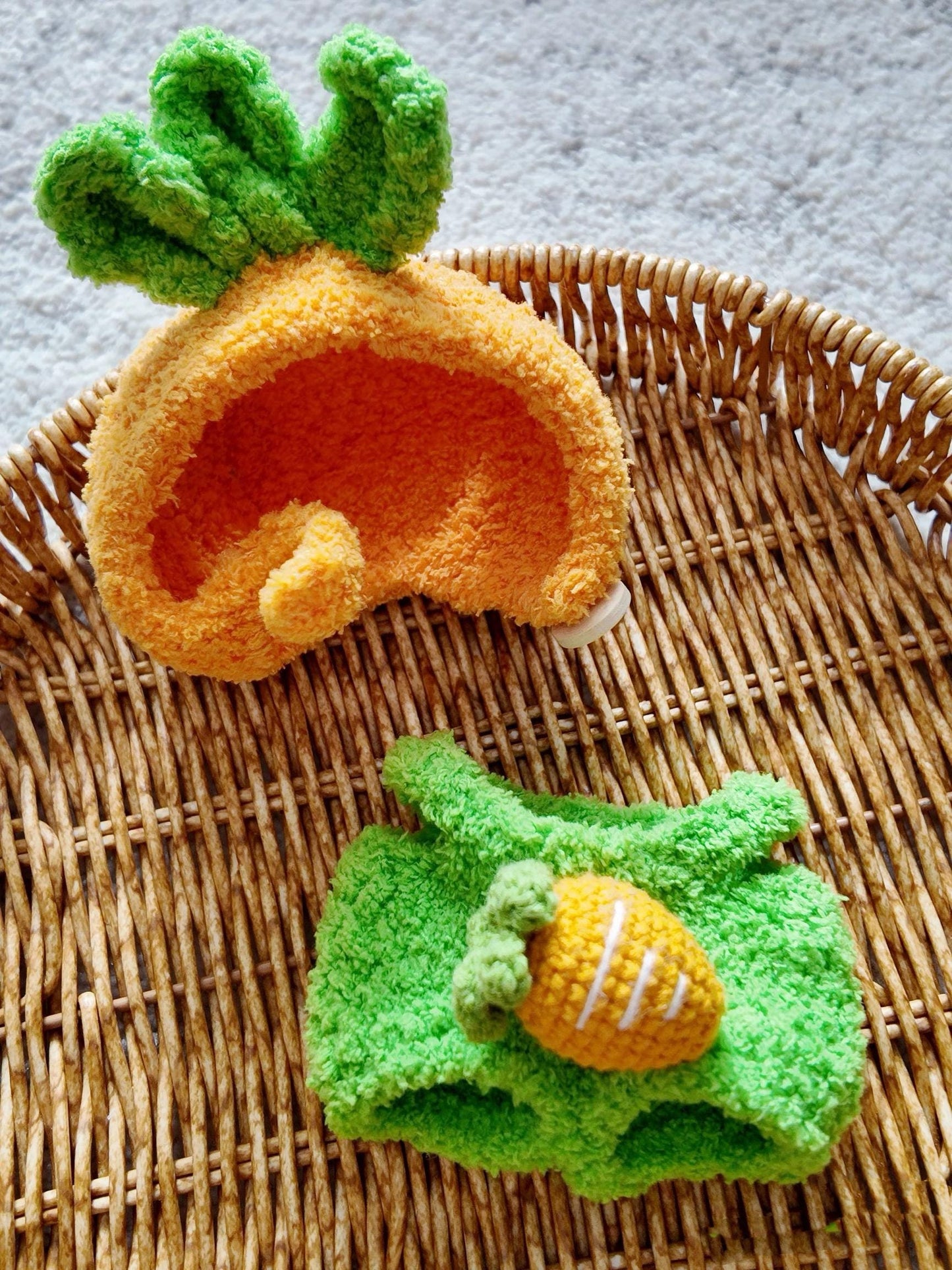 Labubu Carrot Outfit Crochet Pattern – Amigurumi Doll Costume PDF – Cute Animal Dress-Up Clothes for Plush Toy – Fits Labubu Gen 1/2/3