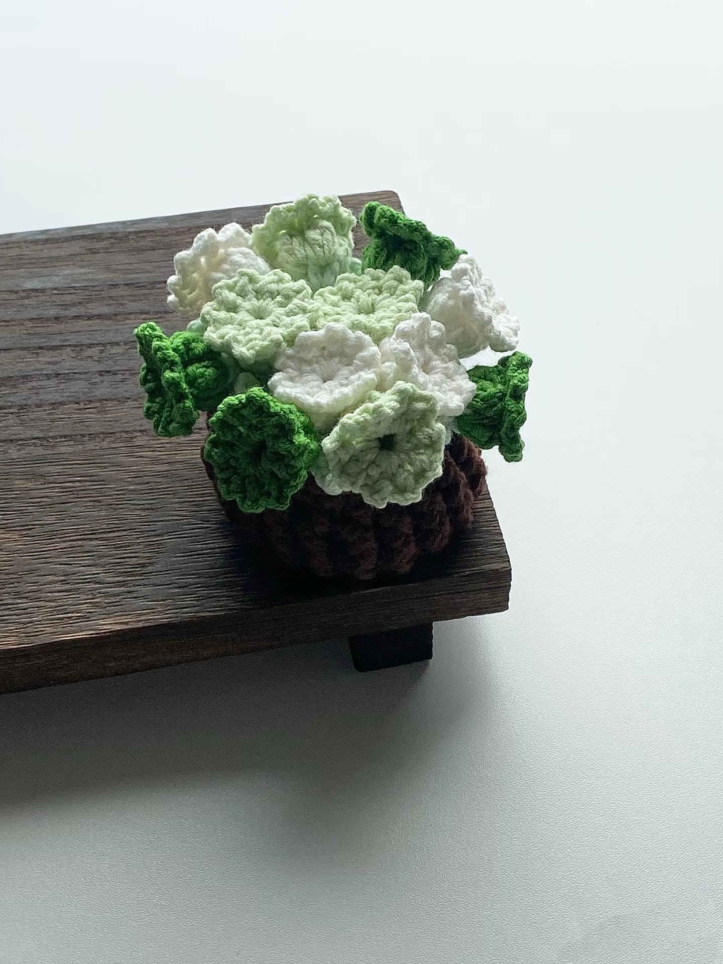 CROCHET PATTERN - Lily of the Valley Coaster Crochet Pattern, Flower Bouquet Plant Coasters ，Instant Digital Download PDF Crochet Pattern