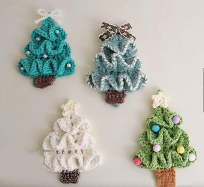 PDF Wavy Christmas Tree Crochet Pattern, handmade for Christmas gifts