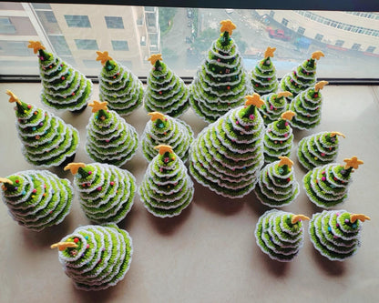 PDF Crochet 7-Layer Christmas tree crochet pattern, handmade for Christmas gifts,