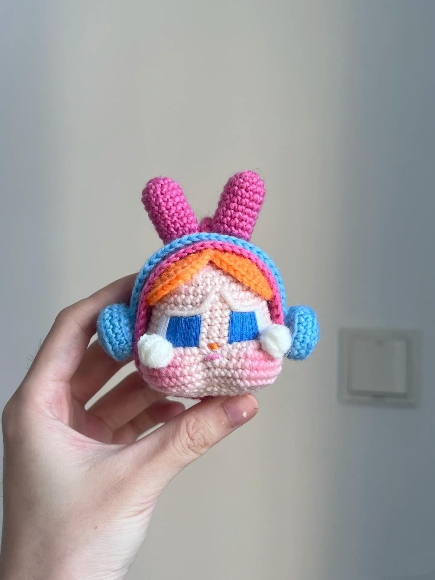 Crochet Pattern Amigurumi Crybaby Bunny Doll with Headphones, Cute Plush Toy PDF, DIY Crochet Tutorial,  Kawaii Handmade Gift Idea