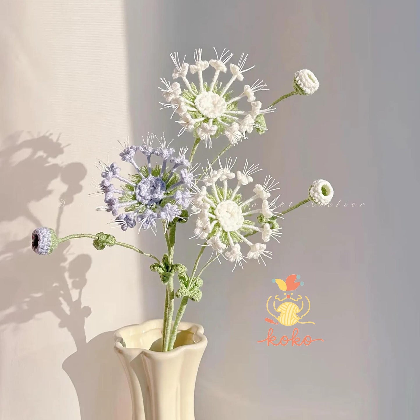 PDF Blue Lace Flower Crochet Pattern