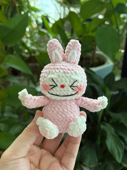 Crochet Pattern Amigurumi Labubu Bunny Doll, Cute Plush Toy PDF, DIY Crochet Tutorial, Handmade Gift for Her