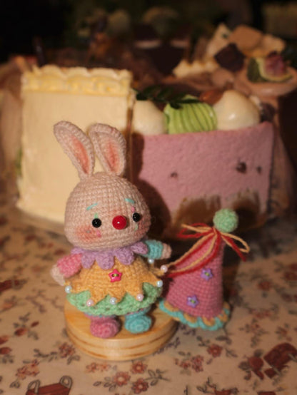 Twinkle Toes Circus Bunny Amigurumi Crochet Pattern, Tutorial soft toy pattern,  Baby shower, Buy three get one free