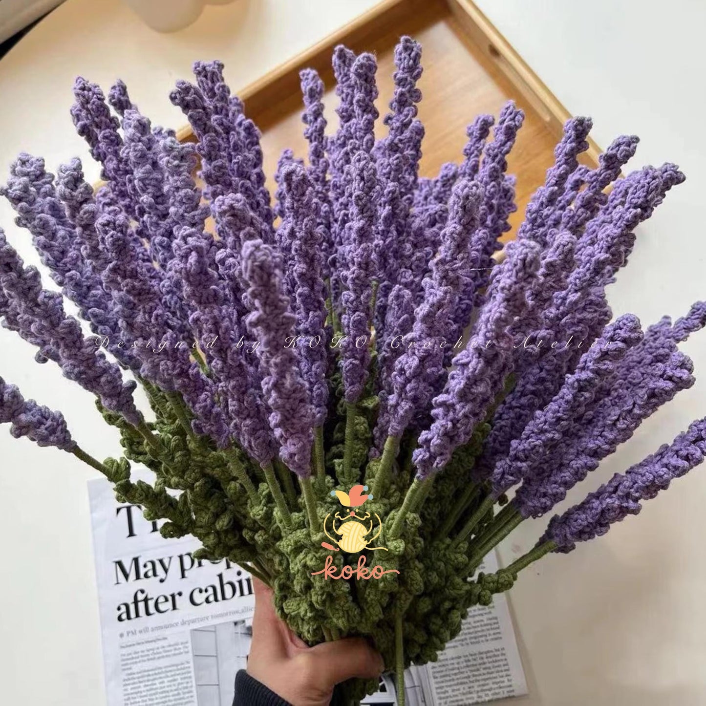 PDF Lavender Bouquet Crochet Pattern