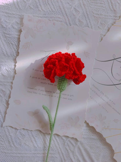 PDF Carnation Flower Crochet Pattern