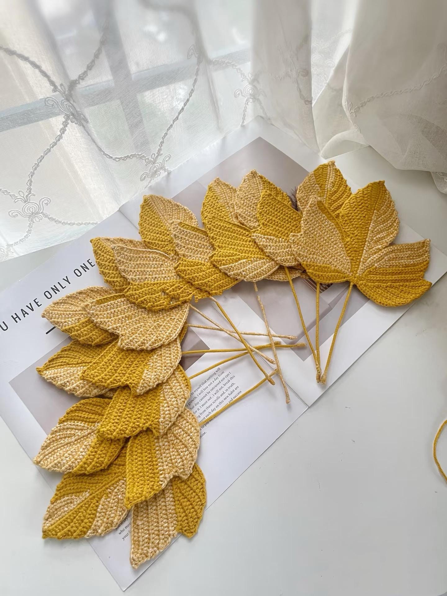 Crochet Autumn Leaf Pattern - Sycamore Leaf - DIY Thanksgiving Decor, Unique fall gifts,