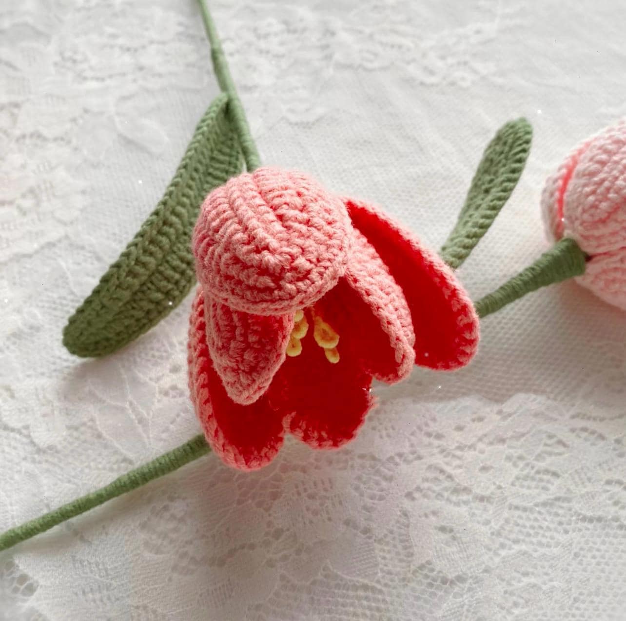 PDF Tulip Flower Crochet Pattern