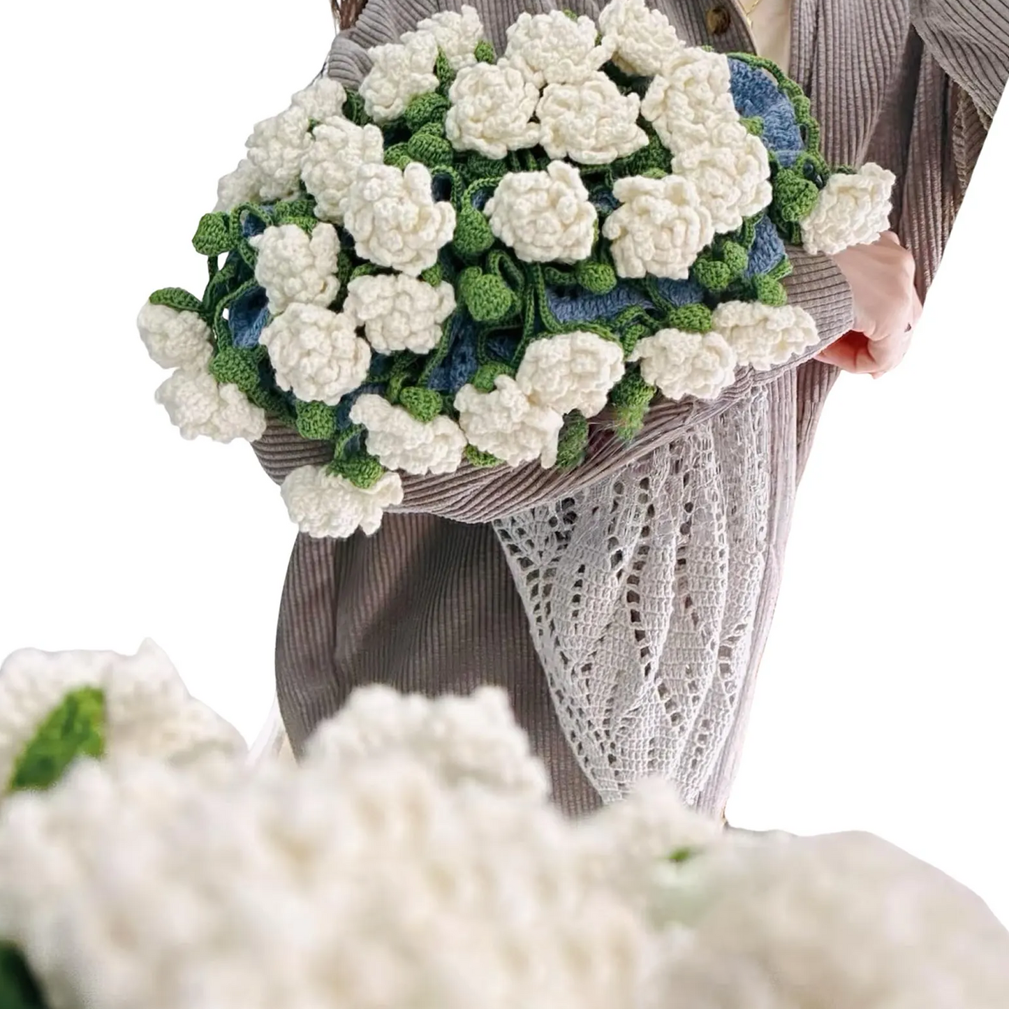 Bouquet Blanket  – 3in1 Flower Afghan PDF – Rose, Jasmine & Freesia