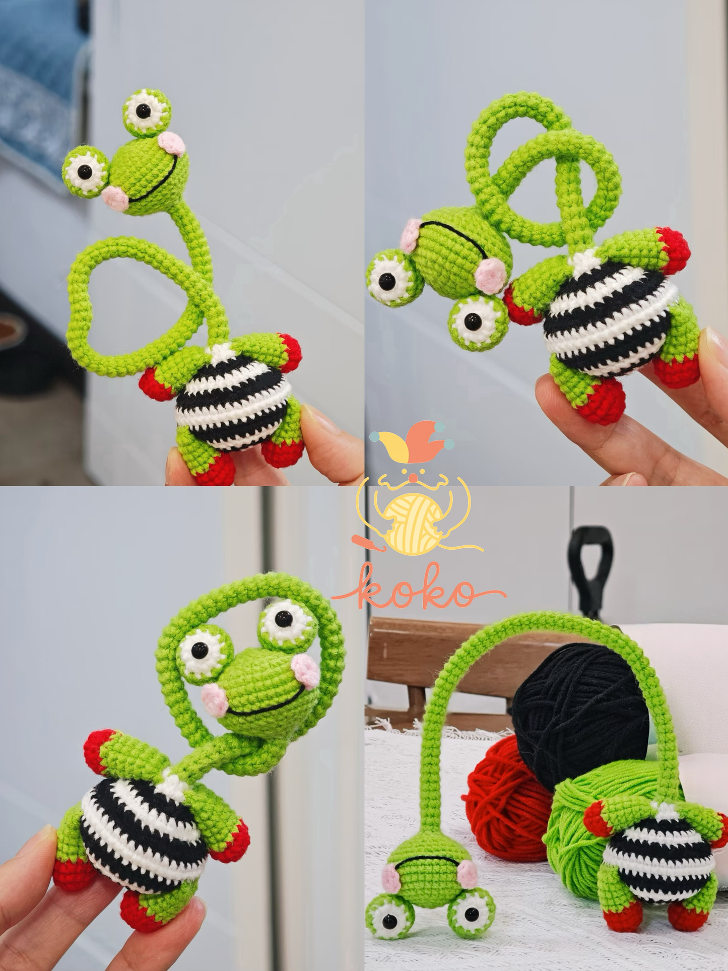 10 in 1 Long Neck Animal Charm Crochet Pattern | Amigurumi Keychain(PDF + VIDEO TUTORIAL)