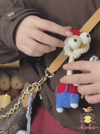10 in 1 Long Neck Animal Charm Crochet Pattern | Amigurumi Keychain(PDF + VIDEO TUTORIAL)