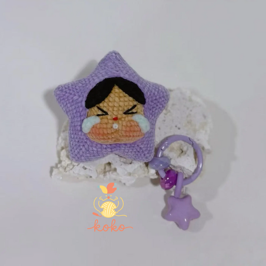 Crochet Pattern Amigurumi Star Crybaby, Cute Plush Doll PDF, DIY Toy Tutorial, Handmade Gift for Her