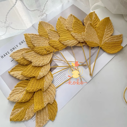 Crochet Autumn Leaf Pattern - Sycamore Leaf - DIY Thanksgiving Decor, Unique fall gifts,